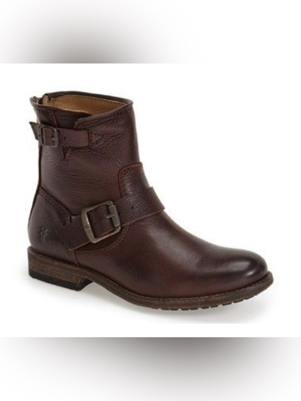 Women’s Frye Tyler Engineer Boot Short Zipper Back Size 8